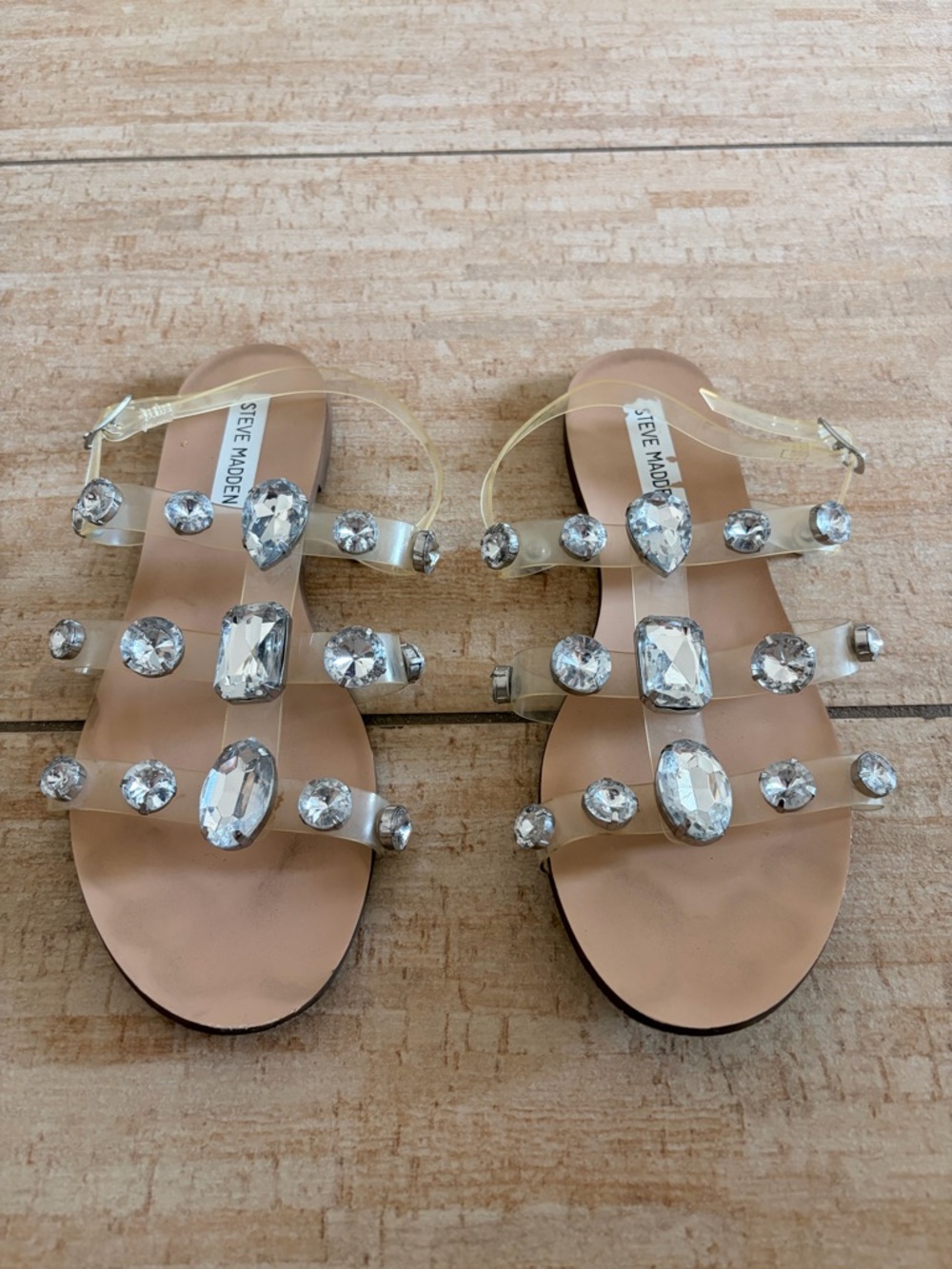 Steve Madden Rhinestone Sandals - Picture 3 of 3